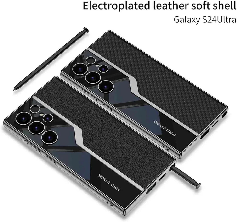 Casesaccessories GKK Slim Leather Shield Case Black for Galaxy S25 Ultra