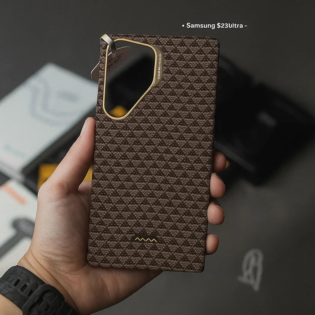 Ultra-Thin Real Carbon Fiber Shockproof Case. - *Luxury Meets Functions*.