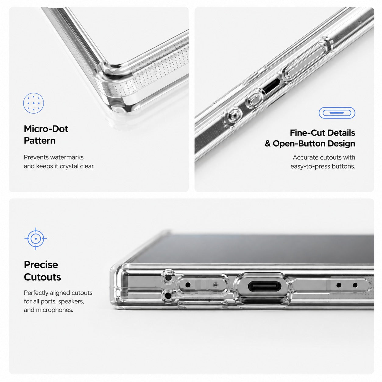 Crystal Clear Case for Samsung Galaxy Z Fold Series