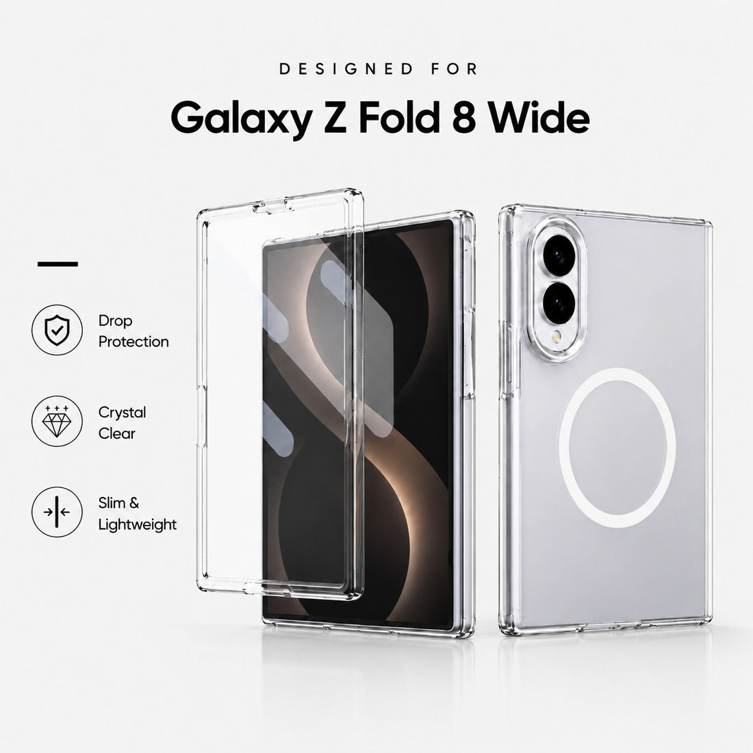 Crystal Clear Case for Samsung Galaxy Z Fold Series
