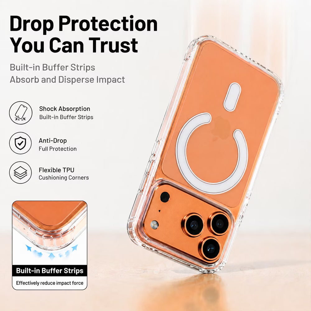 Premium Clear Polycarbonate MagSafe Case for iPhone
