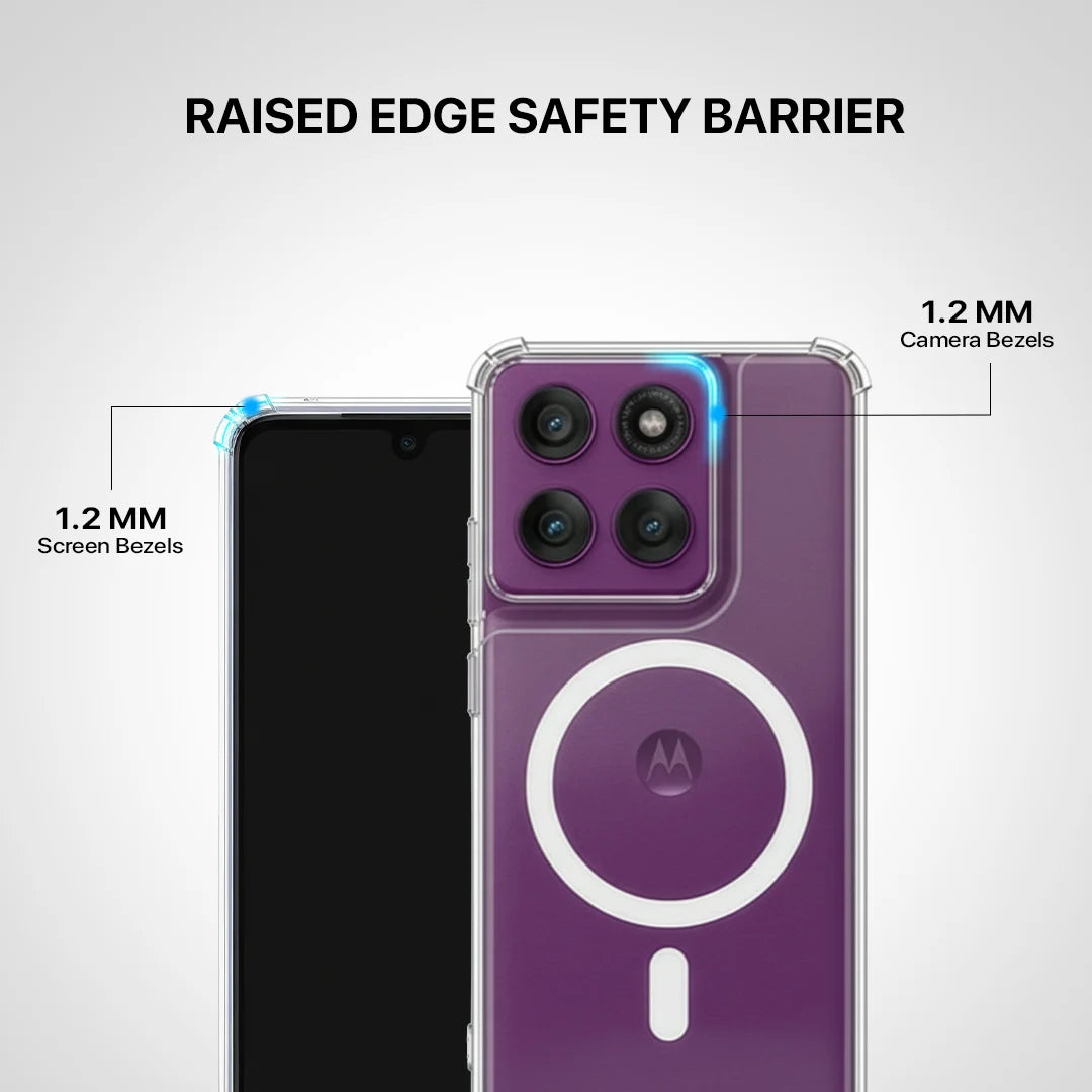 Anti-Yellow MagSafe clear case for Motorola Edge 60 Fusion