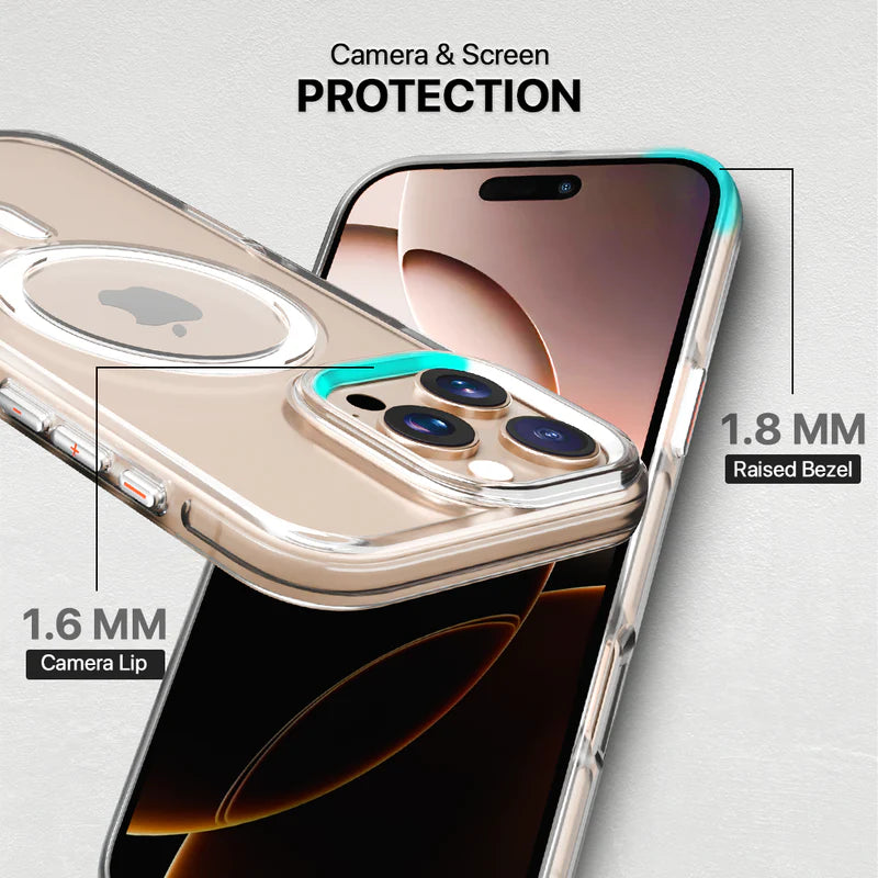 Anti-Yellow Shockproof Clear iPhone Case Back Cover