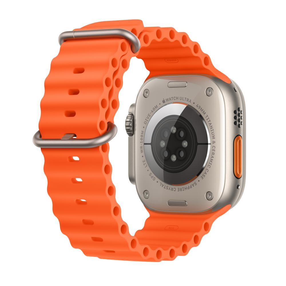 Master Copy Apple Watch Ultra 2 GPS+Cellular with Orange Ocean Band - M/L (49mm Display, Titanium Case)