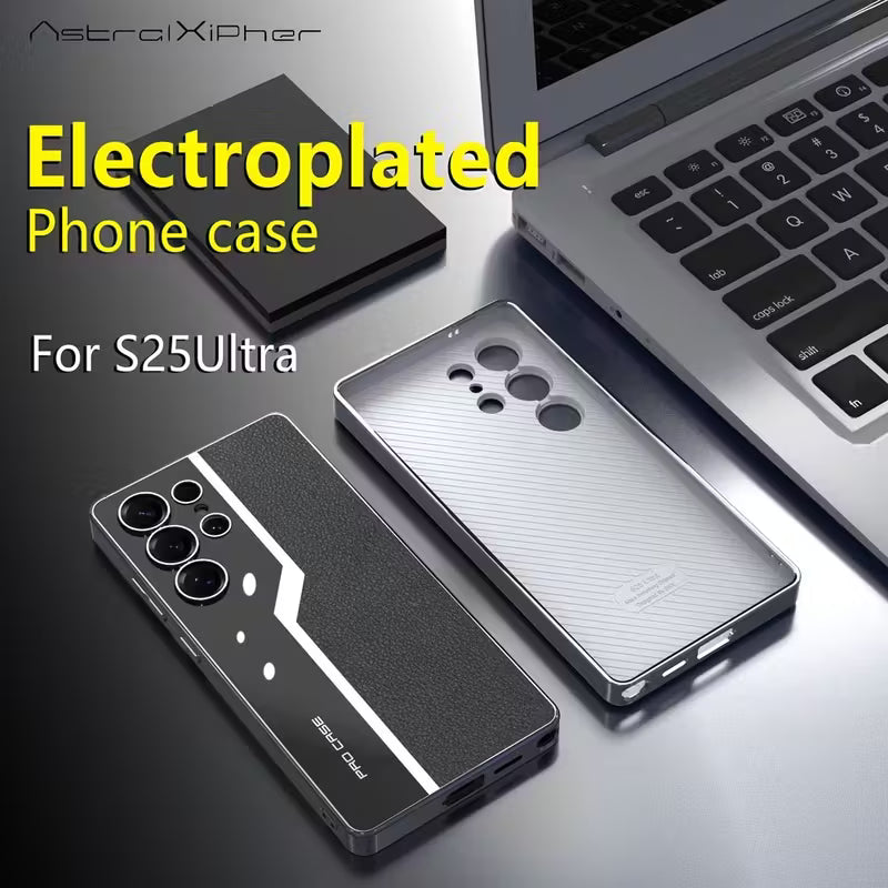 Electroplated Business Leather Case