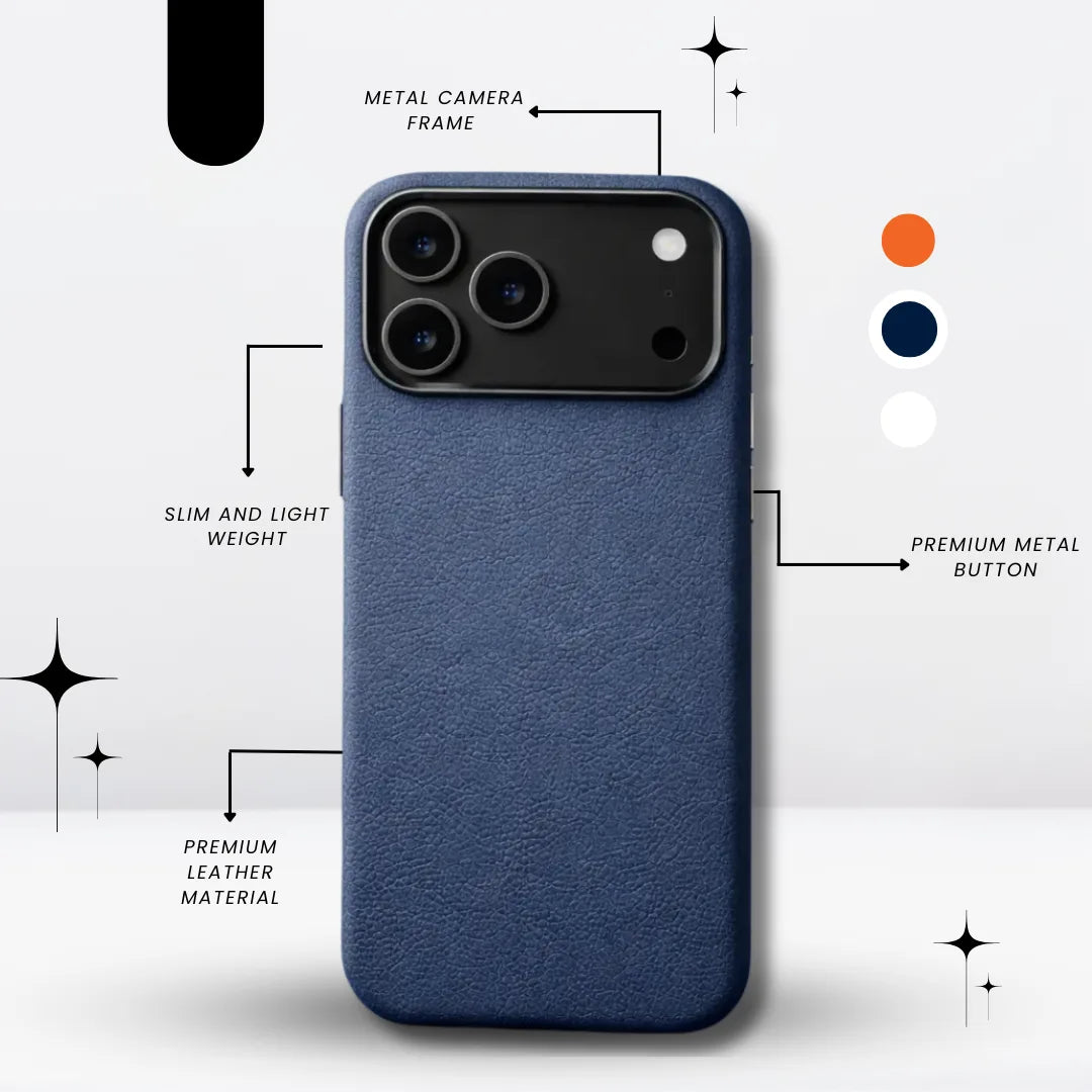 Magnetic Leather Defense Case