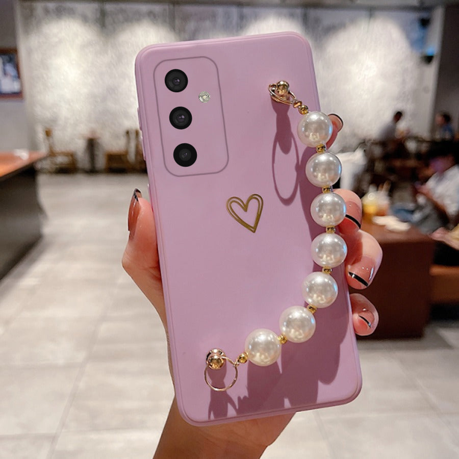 galaxy M52 pearl bracelet case 