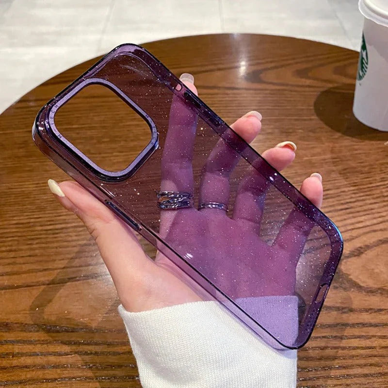 Bling Transparent iPhone Case - Luxury Design with Stunning Sparkle