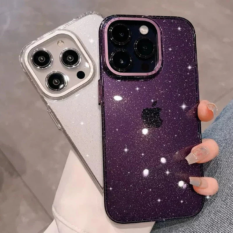 Bling Transparent iPhone Case - Luxury Design with Stunning Sparkle