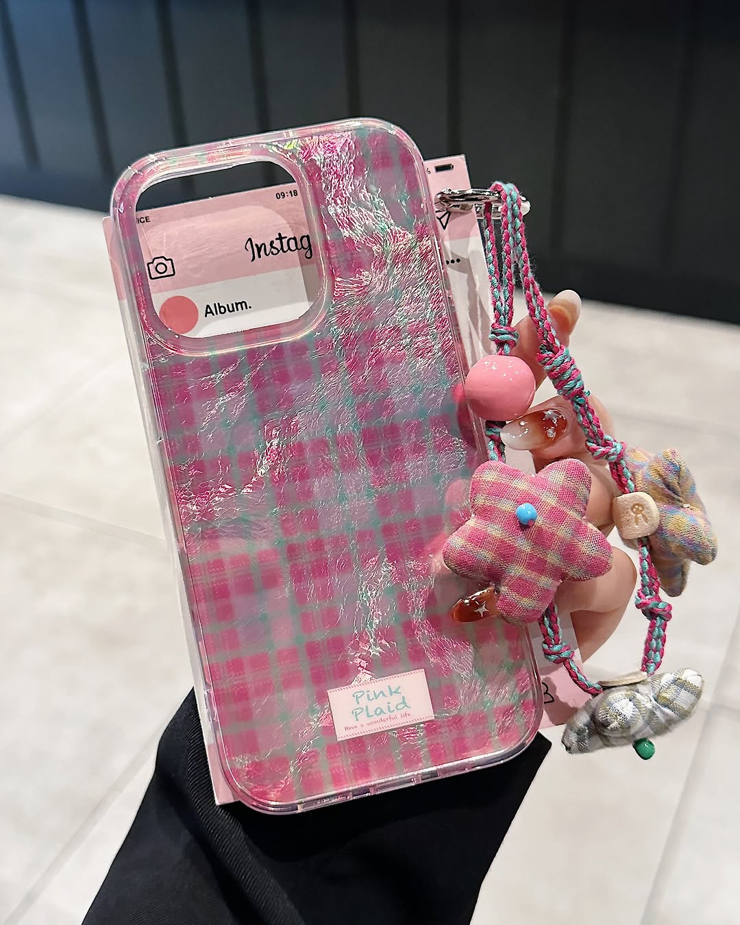 Retro Candy Checkered Phone Case