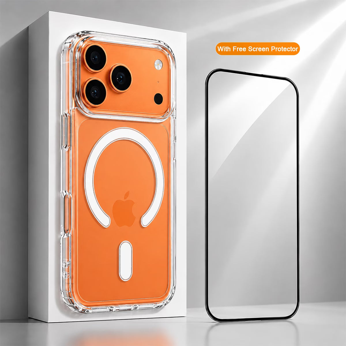 Premium Clear Polycarbonate MagSafe Case for iPhone