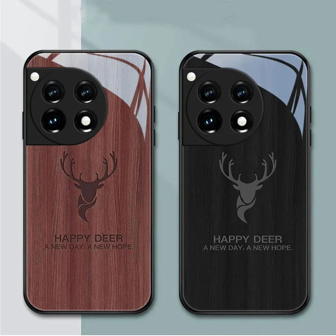 Rustic Wood Deer Grain Pattern Case for OnePlus – Premium Protective Cover.