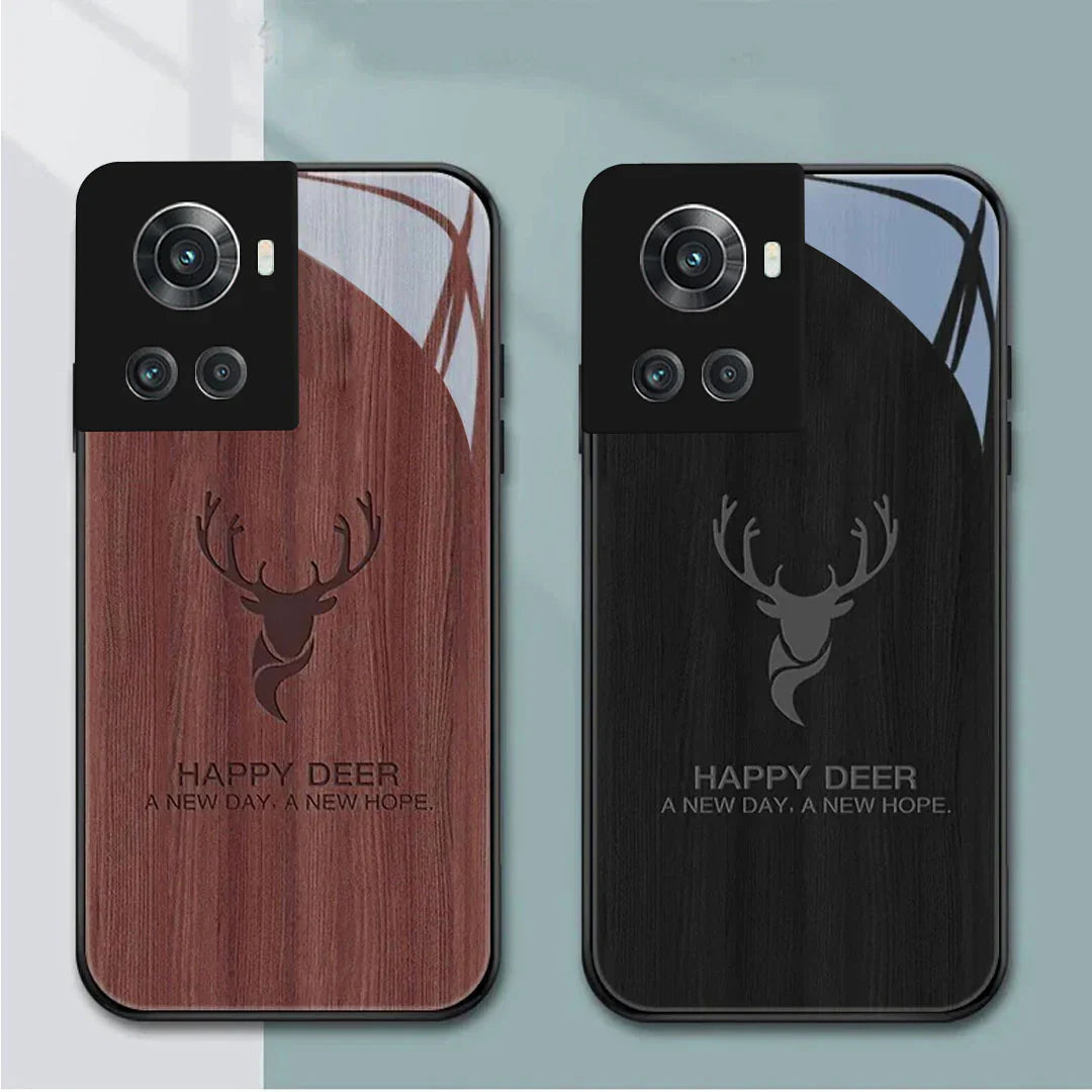 Rustic Wood Deer Grain Pattern Case for OnePlus – Premium Protective Cover.