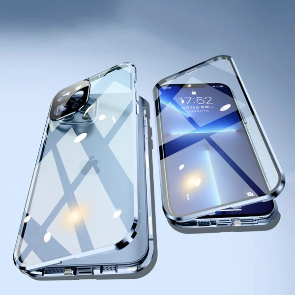 metallic iPhone case with lens guard