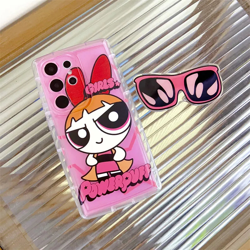 Powerpuff Sunnies Squad Cover For Samsung S24 Ultra.