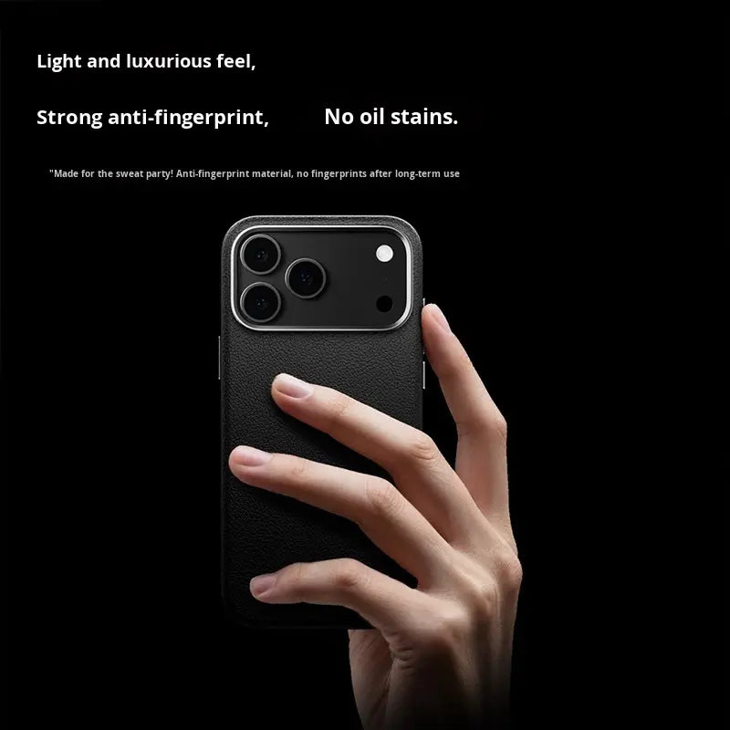 Premium Leather Textured Case for iPhone 18 Series