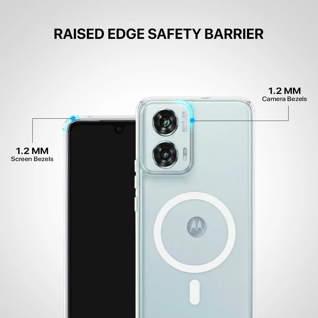 Crystal clear phone case Moto Edge 50 Fusion design