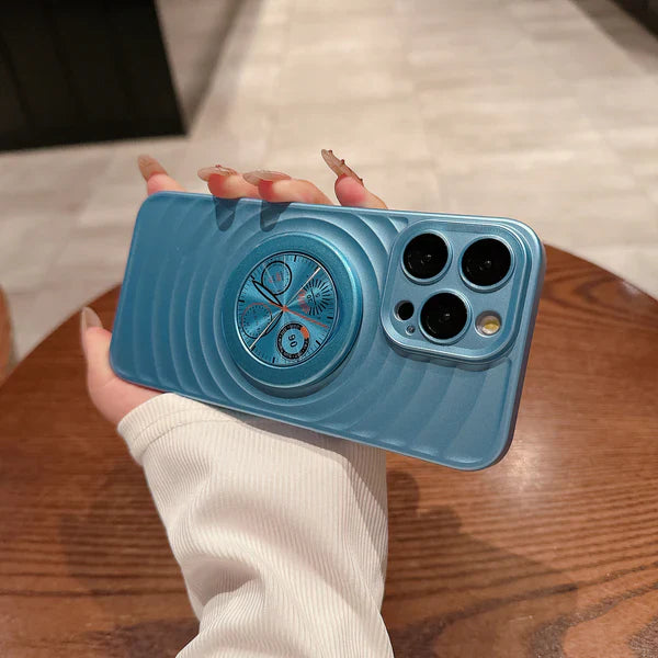 iPhone Case with Built-In 3D Compass and Frosted Finish.