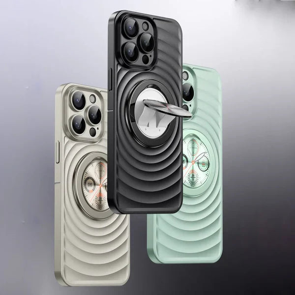 iPhone Case with Built-In 3D Compass and Frosted Finish.