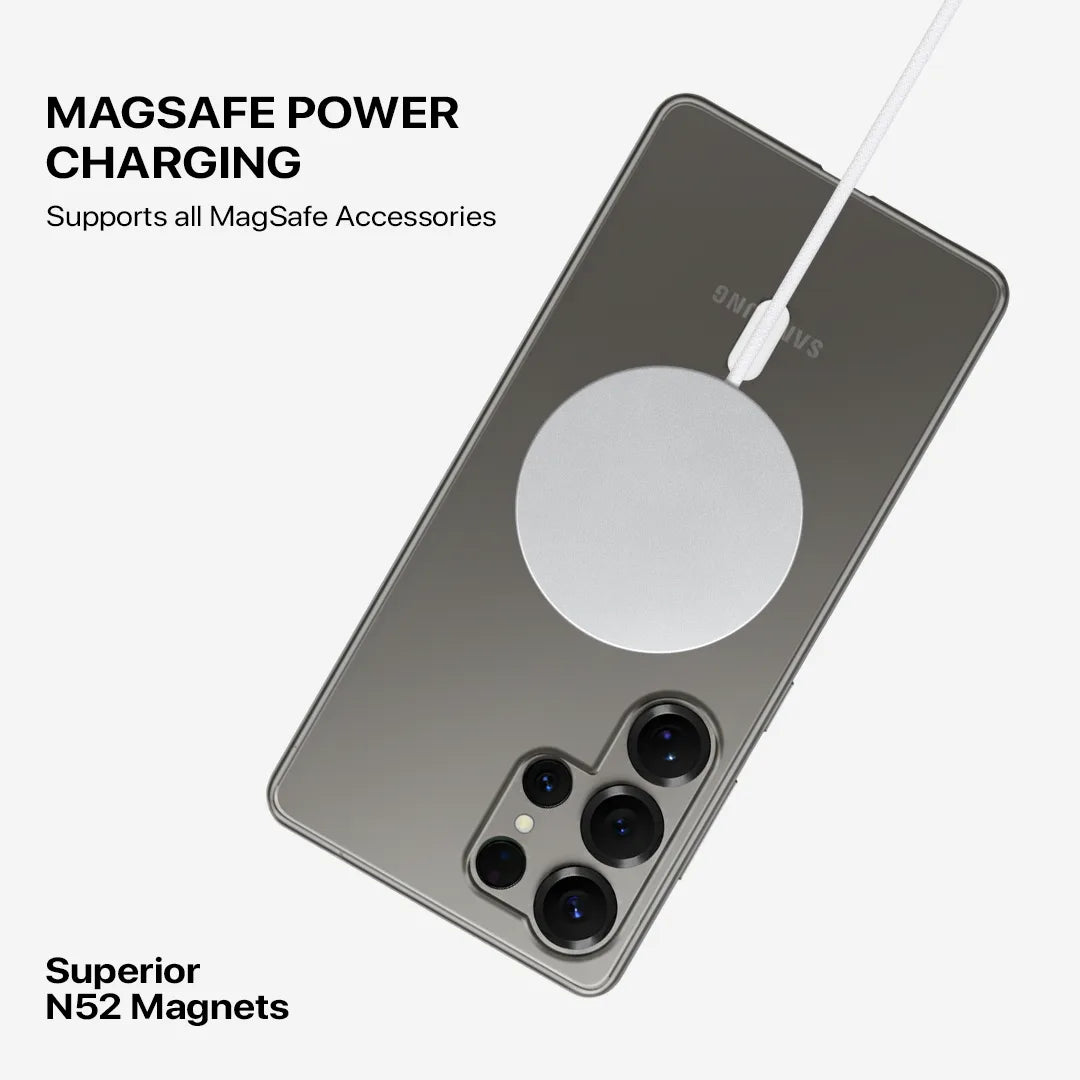 Slim transparent MagSafe case for Galaxy S22 Series