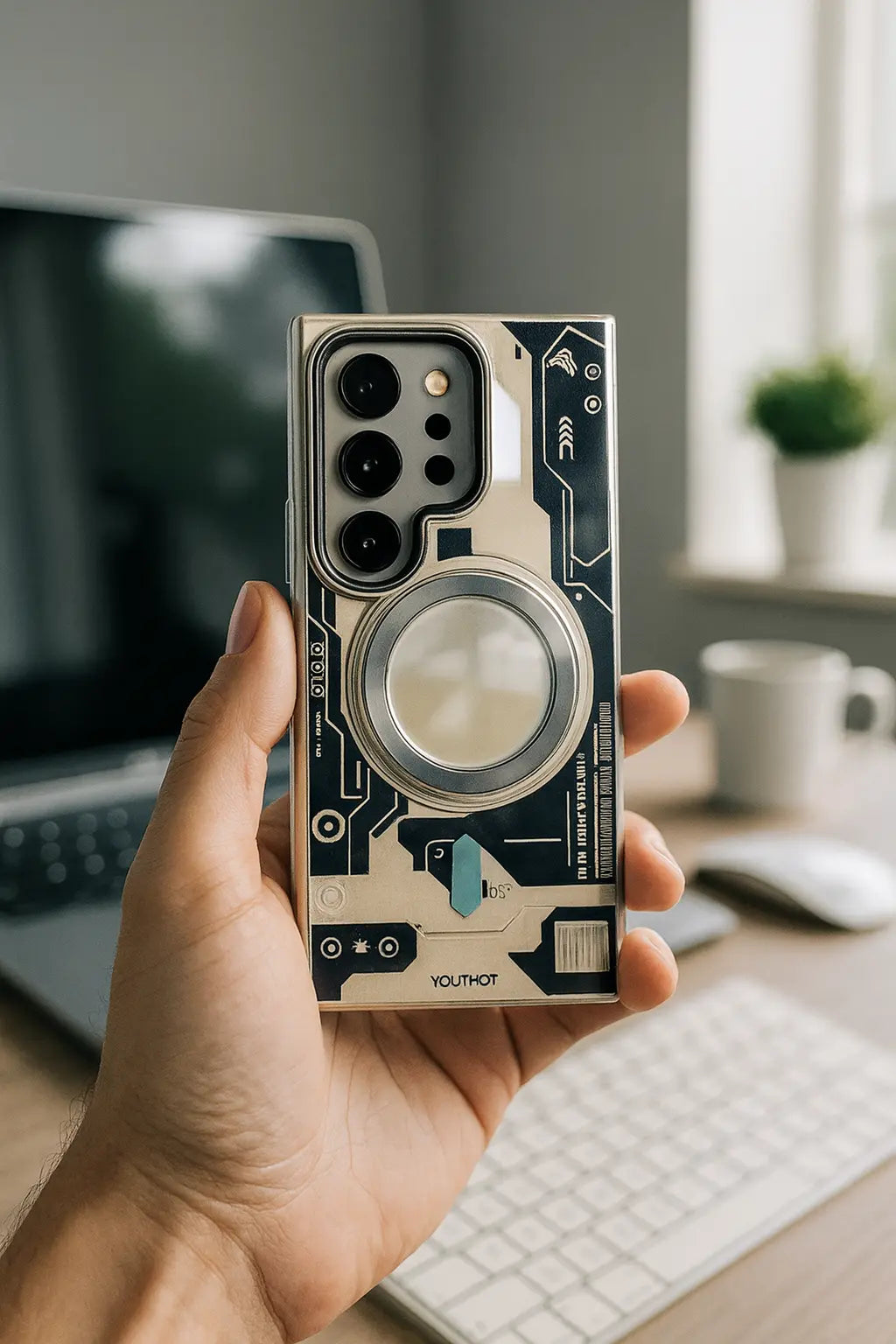 Metaverse case with smooth grip and lightweight build