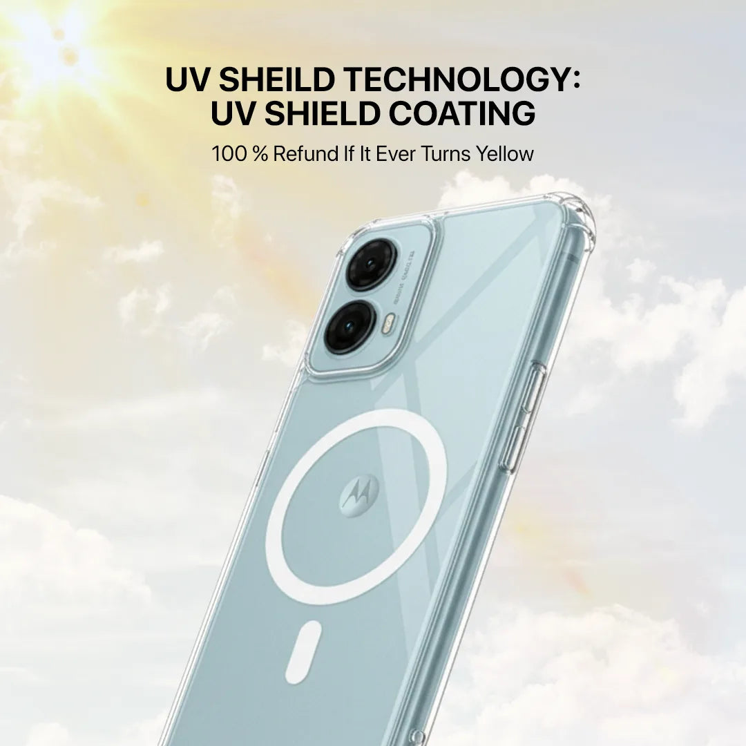 Shockproof clear case for Moto Edge 50 Fusion