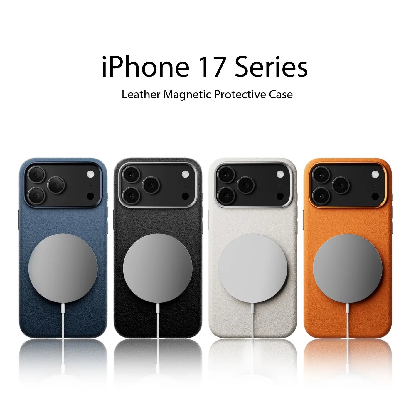 magnetic leather shockproof case with premium protection