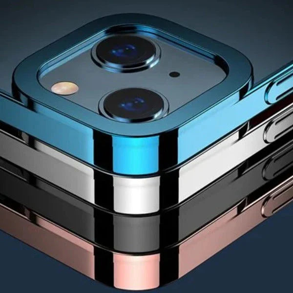 iPhone Glitter Edge Clear Protective Bumper Case