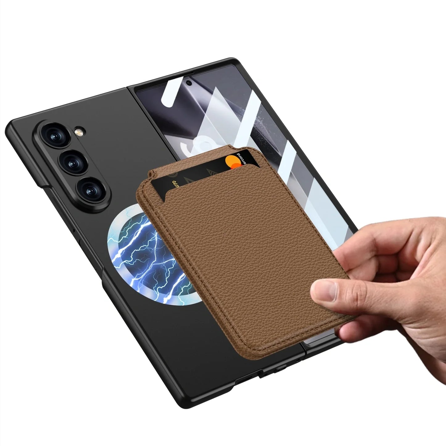 Samsung Galaxy Z Fold6 GKK Integrated Magsafe Detachable Card Slot Phone Case.